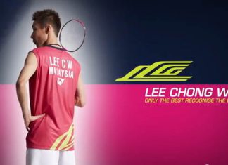 Lee Chong Wei's pink limited edition gear