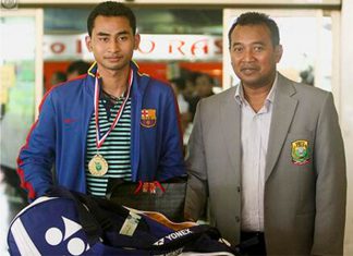 Like father, like son, both Tommy (left) and Icuk are top badminton players in the world