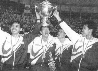 Rashid Sidek plays major role in Malaysia's 1992 Thomas Cup victory.