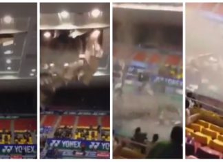 Roof Collapse At Yonex Sunrise Vietnam GP Open