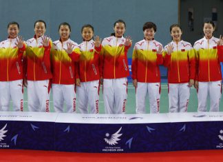 China women's team wins its fifth consecutive Asian Games gold medal