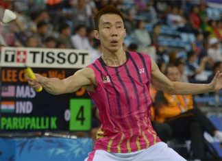 Lee Chong Wei is keeping a steady pace in the Asian Games men's singles event