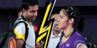 Saina Nehwal with coach Gopichand