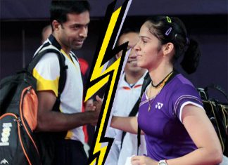 Saina Nehwal with coach Gopichand