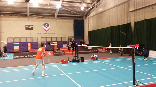Shuttlers playing at England Para-Badminton tournament