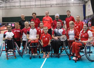 Athletes of England Para-Badminton squad