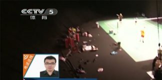 Zhang Hongda (small picture on the left) of CCTV China is the unethical journalist who make up stories that Wong Choong Hann has confirmed to him the B sample of the implicated athlete was also tested positive
