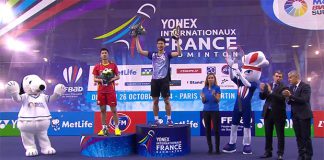 Chou Tien Chen defeats Wang Zhengming to win French Open title