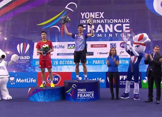 Chou Tien Chen defeats Wang Zhengming to win French Open title