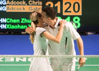Chris and Gabby Adcock at the Bitburger Open