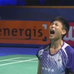 Chou Tien Chen was ecstatic over his remarkable come from behind win