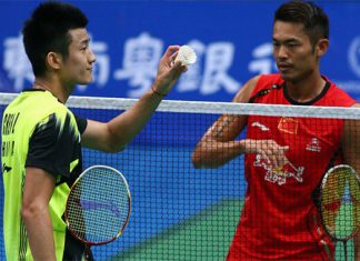 Chen Long (left) and Lin Dan are the China Open favorites