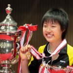 Nozomi Okuhara upsets Carolina Marin in Hong Kong semis At the age of 16, Nozomi Okuhara, became the youngest women's singles champion ever at the All Japan Badminton Championships in 2011