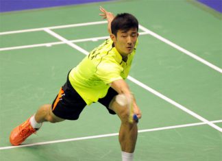 Chen Long is on course to win the Hong Kong Open title