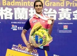 P.V Sindhu won the 2013 Macau Open title