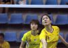Vivian Hoo (behind) and Ng Hui Lin lost in the semi-final of Korean Open