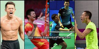 2014 badminton player of the year nominees - Lin Dan, Chen Long, Lee Yong Dae, Yoo Yeon Seong, Zhang Nan