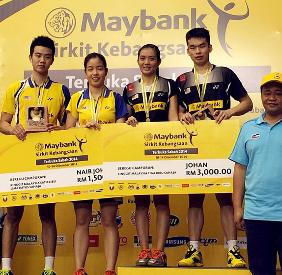 Congratulations to Lai Pei Jing and Tan Aik Guan for winning the Sabah Open