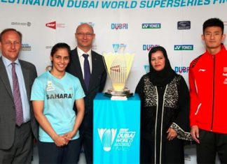 Good luck to Chen Long and Saina Nehwal at Dubai World Superseries Finals