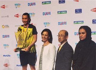 Tai Tzu Ying with her Superseries Finals trophy
