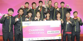 The 2014 Axiata Cup Champion - Thailand
