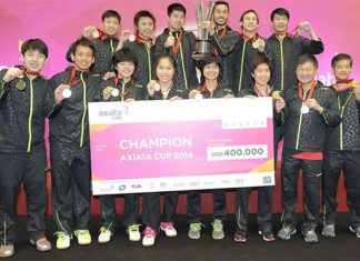 The 2014 Axiata Cup Champion - Thailand