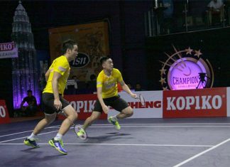Ow Yao Han (left) and Tan Boon Heong are one of the strongest men's doubles at Purple League