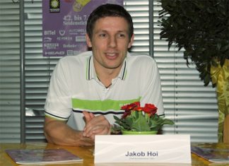 England's badminton head coach Jakob Hoi