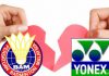 Relationship of BAM and Yonex might be on the verge of falling apart.