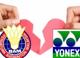 Relationship of BAM and Yonex might be on the verge of falling apart.