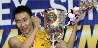 Lee Chong Wei defeated Chen Long of China to win the 2014 India Open