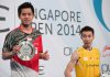Simon Santoso stunned World No. 1 Lee Chong Wei to win the 2014 Singapore Open
