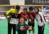 Daren Liew, Goh Liu Ying, and Chan Peng Soon after winning the Polish Open(photo:Lim Joe Heang)