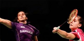 Saina Nehwal (left) and Carolina Marin could play their way into the world No.1 spot at the India Open Super Series.