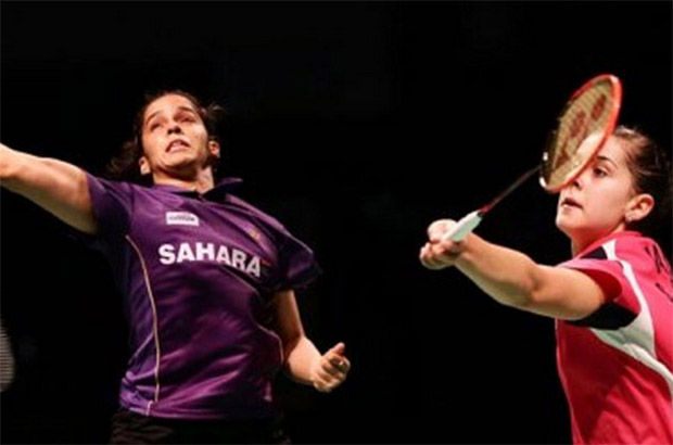 Saina Nehwal (left) and Carolina Marin could play their way into the world No.1 spot at the India Open Super Series. Saina Nehwal (left) and Carolina Marin could play their way into the world No.1 spot at the India Open Super Series.