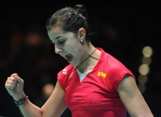 Carolina Marin shows tremendous stamina and agility to outrun Saina Nehwal in the 2015 All England final.
