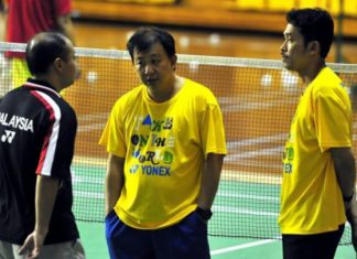Hendrawan, Tey Seu Bock, Rashid Sidek (from left) have been coaching in BAM for many years.
