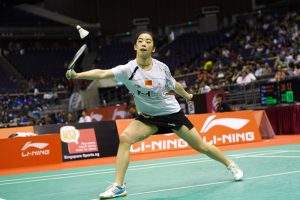 Wang Shixian is on course to win the Singapore Open