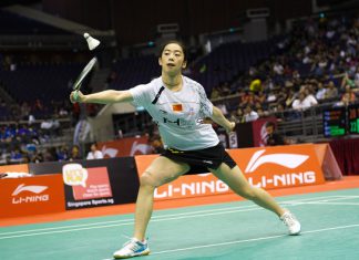 Wang Shixian is on course to win the Singapore Open