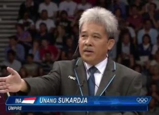 Unang Sukardja chaired the men’s singles final in the London Olympic Games between Lin Dan and Lee Chong Wei, often called the best match ever played.