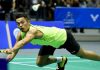 Lin Dan is on course to defend the Badminton Asia Championships title