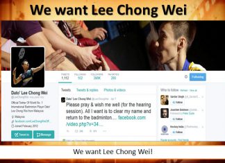 We want Lee Chong Wei!