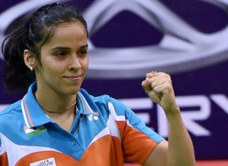 Saina Nehwal provides a strong advantage for India in women's singles category at the Sudirman Cup.