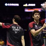 Yoo Yeon-Seong/Lee Yong-Dae (right) have a lot of fans in Dongguan, China