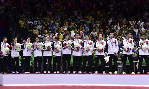 Congratulations to Japan for putting on good fights in the 2015 Sudirman Cup.