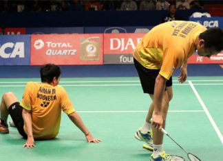 Mohammad Ahsan/Hendra Setiawan lost to Zhang Nan/Fu Haifeng at Indonesia Open semis. (photo: Badminton Indonesia)