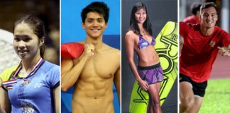 Ratchanok Intanon, Joseph Schooling, Sasha Christian, Max Ducourneau (from left) are the sexiest athletes in the 28th SEA Games.