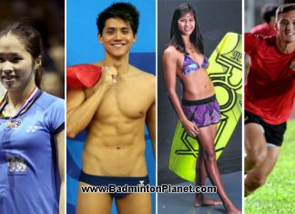 Ratchanok Intanon, Joseph Schooling, Sasha Christian, Max Ducourneau (from left) are the sexiest athletes in the 28th SEA Games.