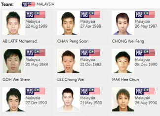 The 10-man Malaysia badminton roster for 2015 SEA Games. (photo: 28th SEA Games)