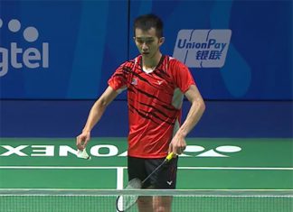 Chong Wei Feng had an easy first round match against Pham Cao Cuong.